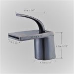 Baterie lavoar TRENDY S, tip cascada, montare chiuveta baie, 1490, trendysanitary.ro
