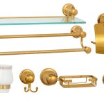 Set accesorii baie , cu sapte piese , TRENDY’S gold, 7581, trendysanitary.ro