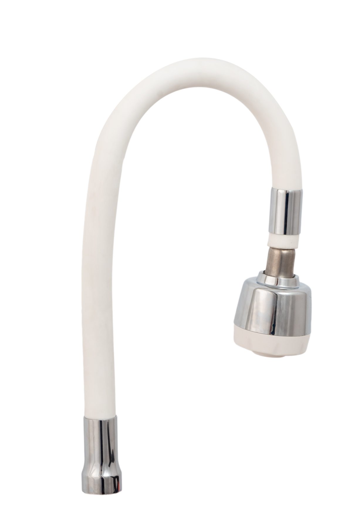Pipa baterie lebada , flexibila,alba  ,perlator cu doua functii ,TRENDY’S, 8772, trendysanitary.ro