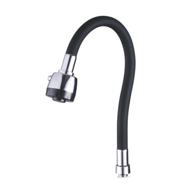 Pipa baterie lebada , flexibila,neagra   ,perlator cu doua functii ,TRENDY’S, 7849, trendysanitary.ro