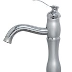 Baterie lavoar inaltime medie , gri, 6616, trendysanitary.ro