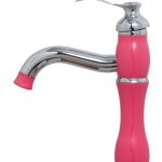 Baterie lavoar inaltime medie , roz, 4236, trendysanitary.ro