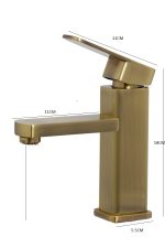 Baterie lavoar , montare chiuveta baie, bronz antichizat, 1898, trendysanitary.ro
