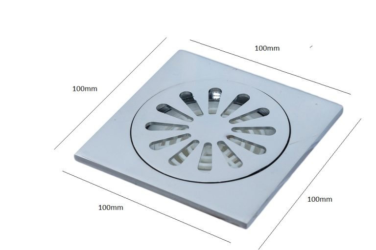Sifon pardoseala , inox , 10×10 cm, 8535, trendysanitary.ro