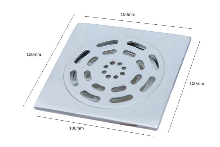 Sifon pardoseala 10×10, gratar inox, TRENDY’S, 2797, trendysanitary.ro