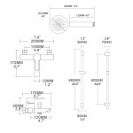 Baterie cada, TRENDY S, prindere pe perete, 4758, trendysanitary.ro