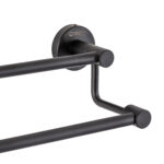 Suport prosop dublu TRENDY’S, negru Mat, 3714, trendysanitary.ro