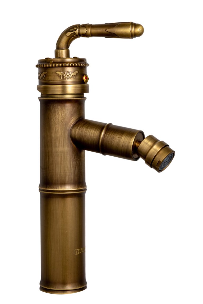 Baterii Sanitare Moderne, Baterie bideu TRENDY’S, bronz antichizat cu broderie, trendysanitary.ro