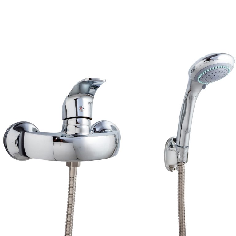 Baterie dus ,HANBA, montare perete , crom lucios, 8385, trendysanitary.ro