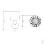 Perlator  baterie extractabila , aspect negru antichizat, 3814, trendysanitary.ro