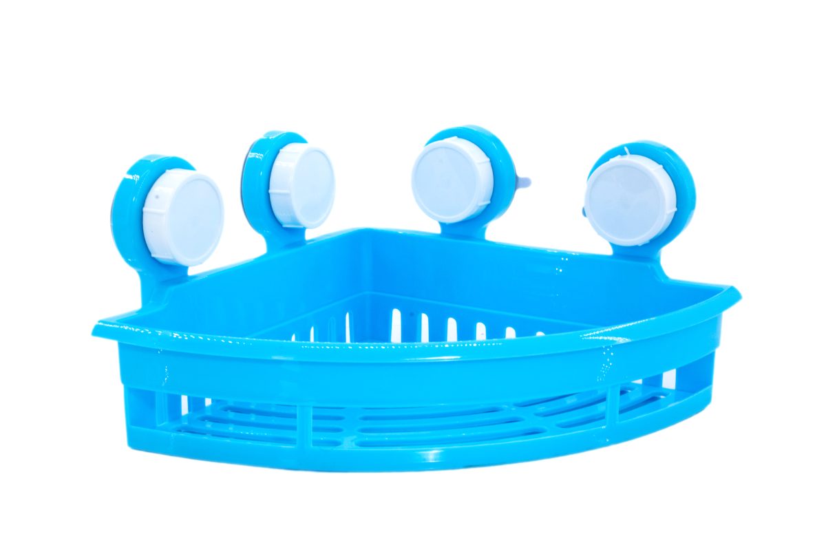 Etajera multi-functionala , albastra, montare pe colt , TRENDY’S, 949, trendysanitary.ro