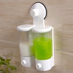 Dispenser sapun lichid , dublu , prindere cu ventuza, 3650, trendysanitary.ro