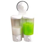 Dispenser sapun lichid , dublu , prindere cu ventuza, 7526, trendysanitary.ro