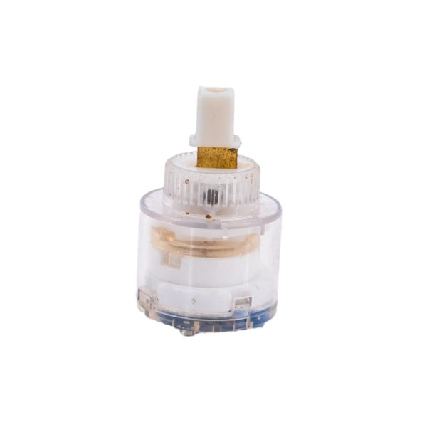 Cartus ceramic, baterie monocomanda , 35mm  cu metal, transparent, 7869, trendysanitary.ro
