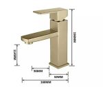 Baterie lavoar , montare chiuveta baie, bronz antichizat, 6862, trendysanitary.ro