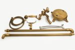 Baterie cada freestanding ,TRENDY’S, bronz antichizat cu broderie, 6401, trendysanitary.ro