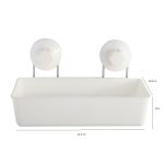Etajera baie TRENDY’S, prindere cu ventuze , alb, 9336, trendysanitary.ro