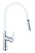 Baterie bucatarie TRENDY S,tip lebada , white- chrom, 4881, trendysanitary.ro