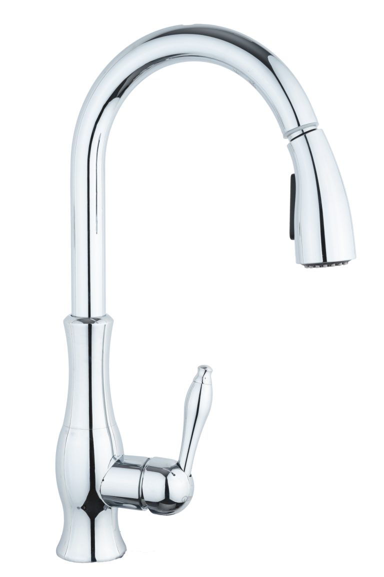 Baterie bucatarie TRENDY S , para de dus extractabila crom, 5336, trendysanitary.ro