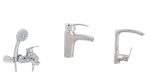 Set baterii,cada ,lavoar si lebada, TRENDY’S, crom lucios, 4926, trendysanitary.ro