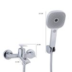 Baterie cada TRENDY’S, desing slim, 2979, trendysanitary.ro