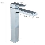 Baterie lavoar TRENDY’S, montare pe blat, langa lavoar, 8067, trendysanitary.ro