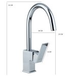 Baterie bucatarie TRENDY’S, montare pe chiuveta, 8594, trendysanitary.ro