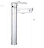 Baterie lavoar, montare pe blat langa lavoar, 8438, trendysanitary.ro
