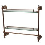 Etajera baie ,TRENDY’S montare pe perete rose -gold, 4725, trendysanitary.ro
