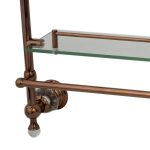 Etajera baie ,TRENDY’S montare pe perete rose -gold, 6280, trendysanitary.ro