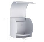 Suport rola hartie igienica ,rabatabil,gri Mat, 8849, trendysanitary.ro