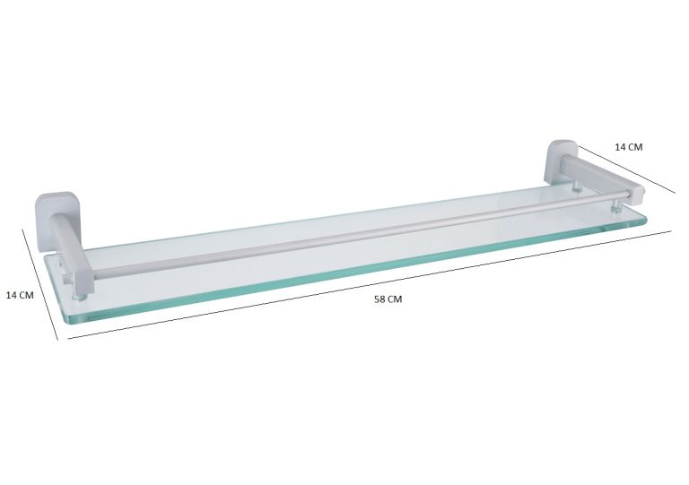 Etajere baie, Etajera baie gri Mat TRENDY’S, trendysanitary.ro