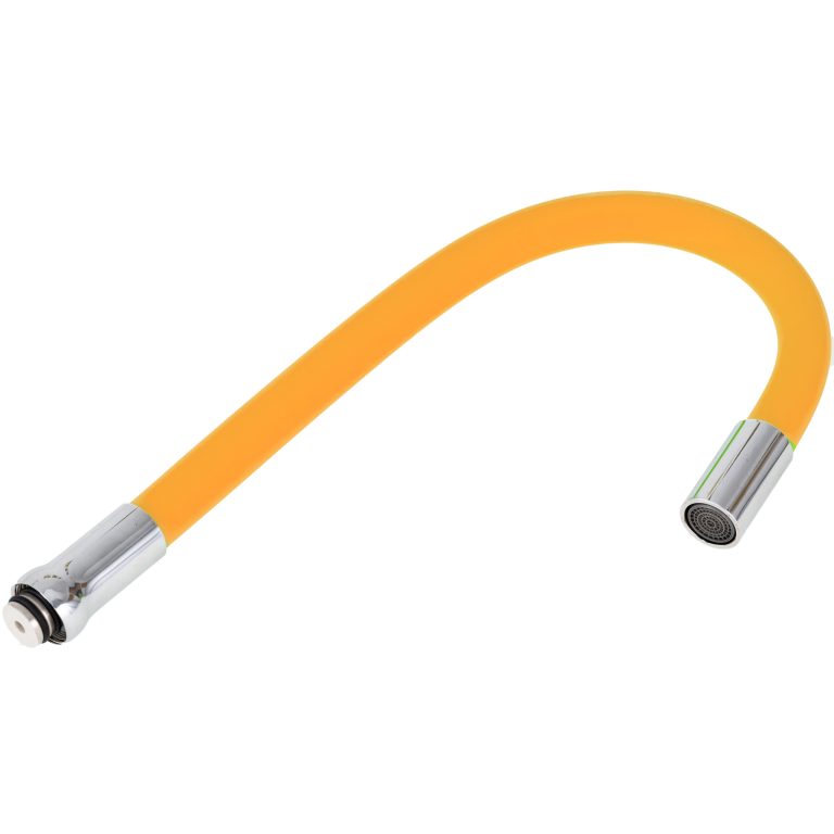 Perlatoare baterii, Pipa baterie lebada,flexibila portocaliu,TRENDY’S, trendysanitary.ro