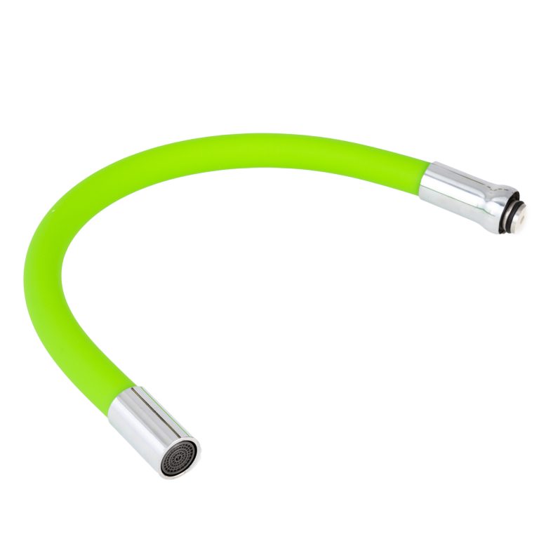 Perlatoare baterii, Pipa baterie lebada, flexibila verde,TRENDY’S, trendysanitary.ro