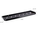 Etajera baie,TRENDY’S, negru Mat 50 cm x 14.5 cm, 6840, trendysanitary.ro