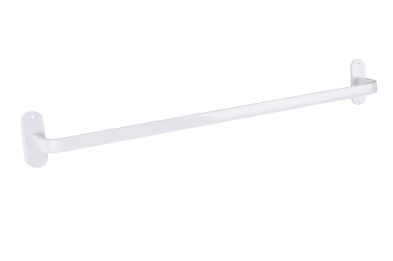 Suport simplu pentru prosop, din aluminiu, TRENDY’S,alb Mat 62 cm X 8 cm, 5191, trendysanitary.ro