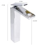 Baterie de lavoar TRENDY’S, montare pe blat, langa lavoar, crom lucios, 4627, trendysanitary.ro