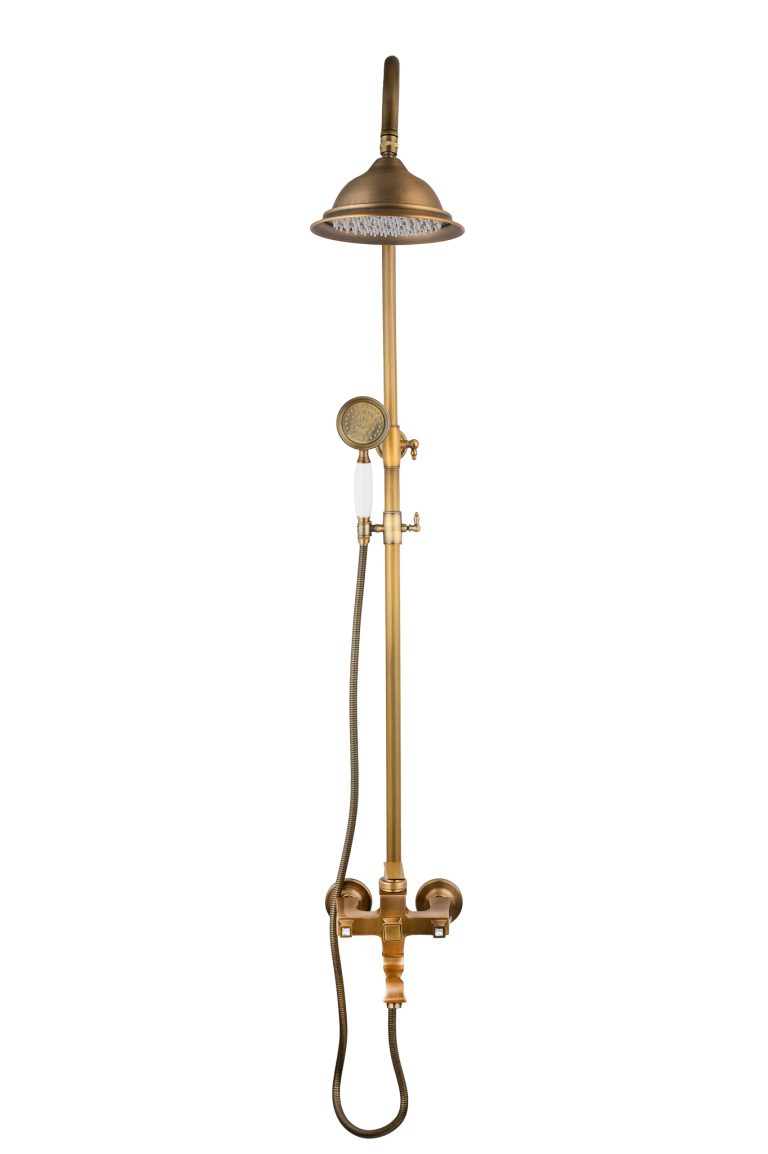Coloana de dus TRENDY’S, trei functii, bronz antichizat, 1656, trendysanitary.ro