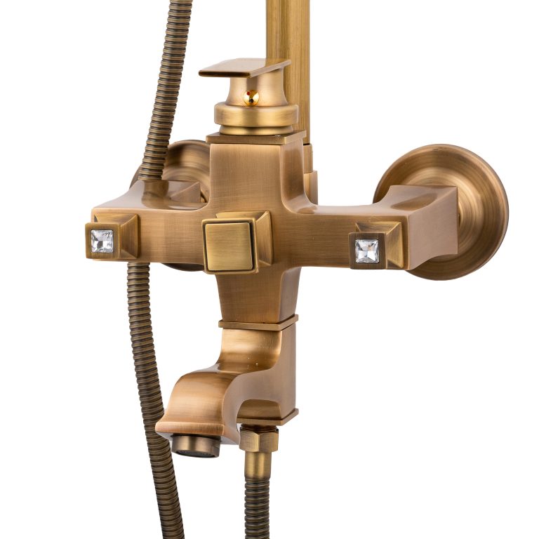 Coloana de dus TRENDY’S, trei functii, bronz antichizat, 7988, trendysanitary.ro