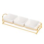 Tava fructe, cu trei compartimente,auriu, 199, trendysanitary.ro