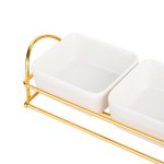 Tava fructe, cu trei compartimente,auriu, 2756, trendysanitary.ro