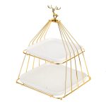 Tava fructe, cu doua nivele, alb, 6041, trendysanitary.ro