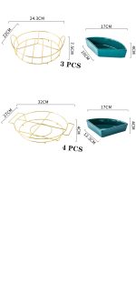 Tava fructe TRENDY’S, cu patru compartimente ,alb-auriu, 7461, trendysanitary.ro