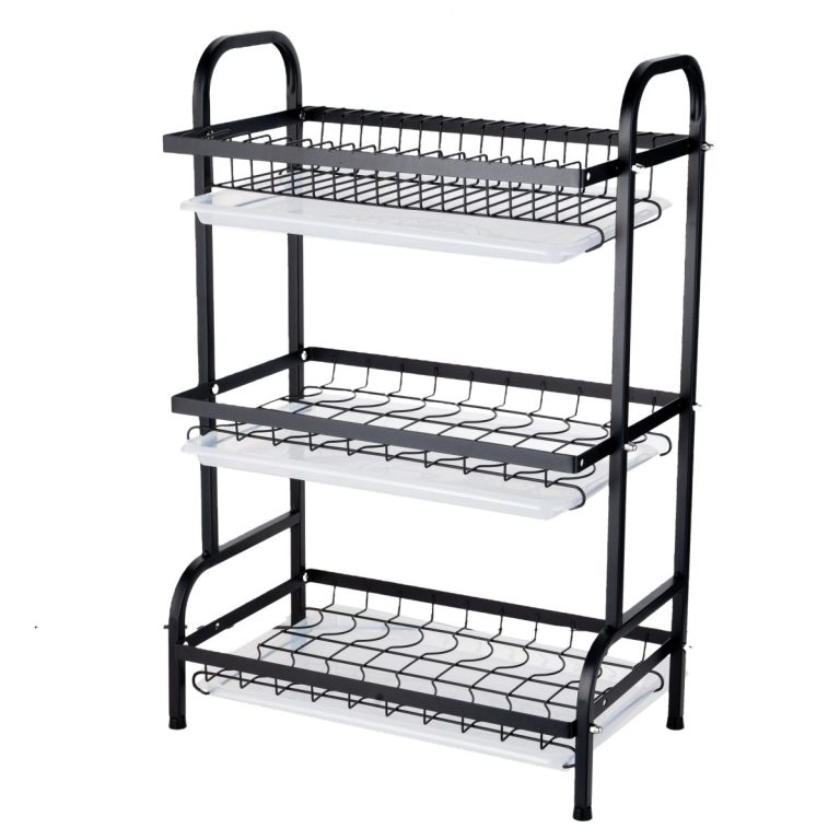 Suport vesela, cu trei nivele, negru 61X23,5X56 CM, 6911, trendysanitary.ro