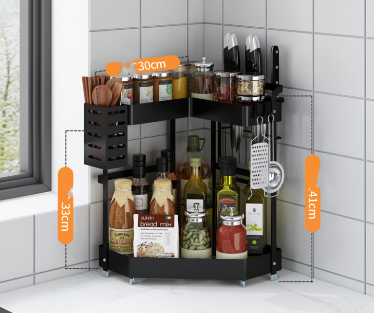 Suport vesela pe colt, cu un nivel 33 X 30 X 41 CM, 8450, trendysanitary.ro