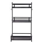 Suport vesela cu trei nivele,negru 32,5X20X60 CM, 5343, trendysanitary.ro