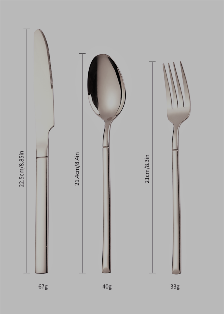 Set tacamuri din inox 36 piese, pentru 12 persoane TRENDY’S, luxury edition, 181, trendysanitary.ro