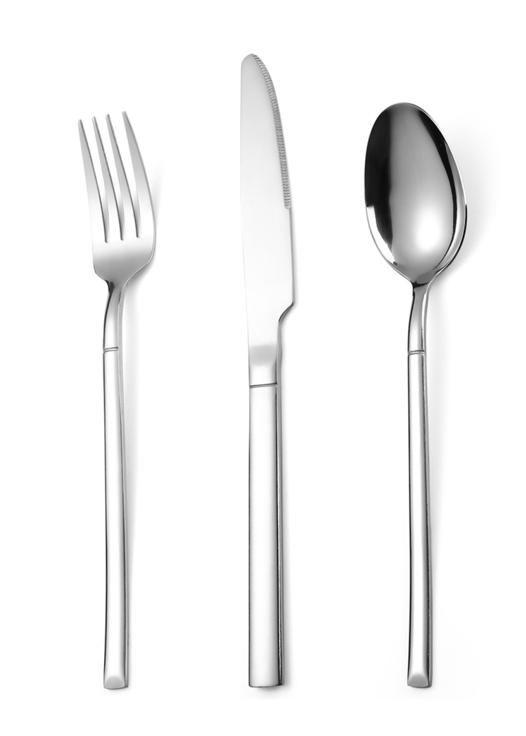 Set 12 tacamuri, din inox, pentru 4 persoane TRENDY’S, 3491, trendysanitary.ro