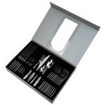 Set 24 tacamuri,stainless stell,pentru 6 persoane,RAWI-001,crom, 8323, trendysanitary.ro
