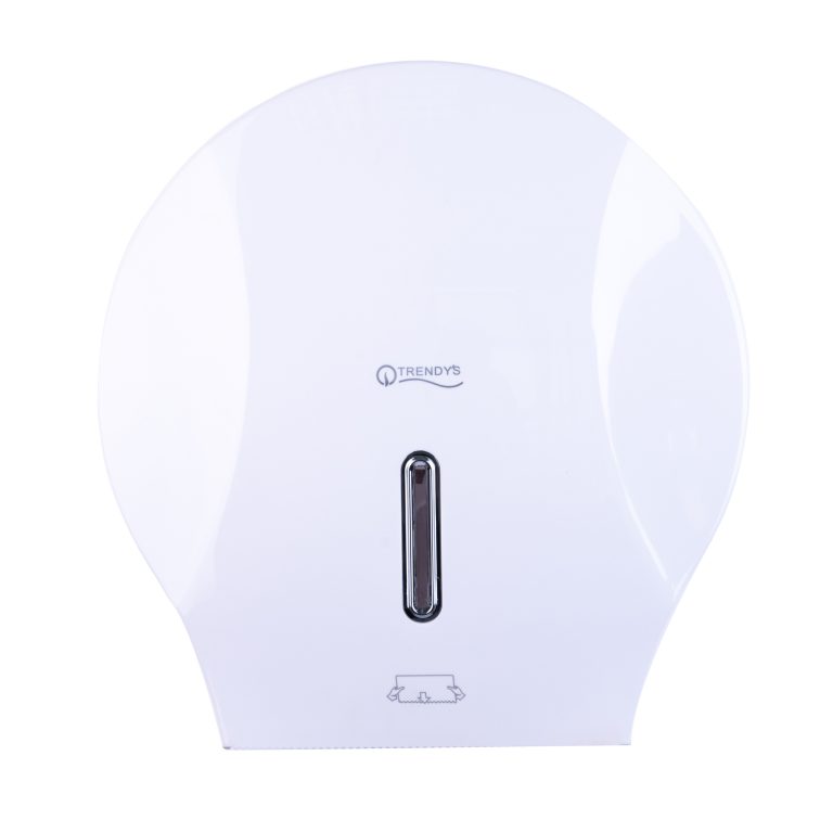 Dispenser hartie igienica,TRENDY’S, jumbo alb, 8534, trendysanitary.ro
